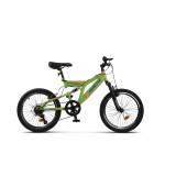 Bicicleta MTB-FS RICH Alpin R2049A, Roti 20", Verde/Albastru/Portocaliu