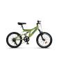 Bicicleta MTB-FS RICH Alpin R2049A, Roti 20", Verde/Albastru/Portocaliu