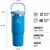 Cana termos STANLEY The IceFlow, 890ml, Azure