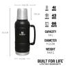 Termos STANLEY Artisan Thermal Bottle 1.4L Black Moon