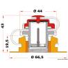 Supapa Boston SCOPREGA pentru gonflabile, 44x19.5mm