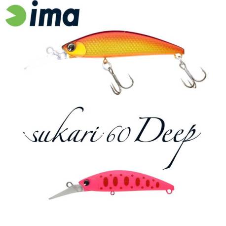 Vobler IMA SUKARI 60 DEEP 6cm, 8g, 018 Pink Yamame