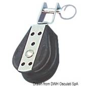 Ball-bearing block 1pulley fixed/swivel U 6x22mm