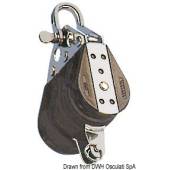 Ball-bearing block 3pulley shackle becket 6x22mm