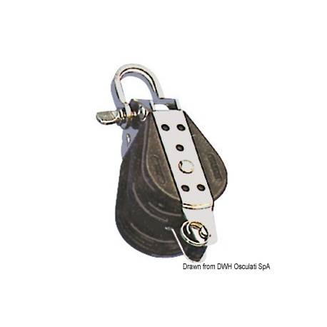 Ball-bearing block 2pulley shackle becket 8x28mm