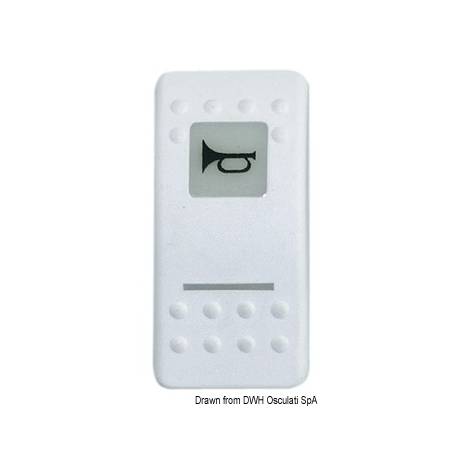 Toggle w/lighted symbols Flap white C