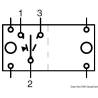 Comutator nautic CARLINGSWITCH ON-OFF, 2 becuri albe, 12V