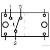 Comutator nautic CARLINGSWITCH ON-ON, 2 becuri albe, 12V