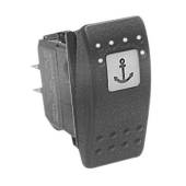 Comutator nautic CARLINGSWITCH ON-OFF-ON LED rosu, 12V