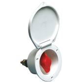 Comutator pentru baterii maritime Heavy Duty, montare incasata, white