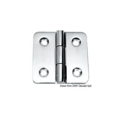 Balama cu deschidere standarrd la 180°, inox AISI316, 66x66 mm