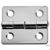 Hinge mirror polished SS 38x33 mm (Blister 2 pcs)