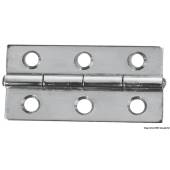 Mirror polished SS rectangular hinge 60x30 mm