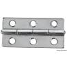 Mirror polished SS rectangular hinge 60x30 mm