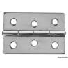 Mirror polished SS rectangular hinge 60x40 mm