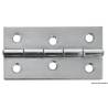 Mirror polished SS rectangular hinge 75x40 mm