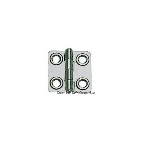 Hinge polished AISI316 44x46 mm