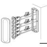 Panou electric din fibra de carbon cu LED albastru, 12V