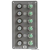 Panou electric OSCULATI Elite cu 6 comutatoare, IP56, 170x90mm