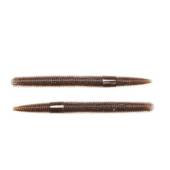 Vierme siliconic LIVETARGET STICK WORM 10.2cm, 10g, Brown/Black, 8 buc/plic