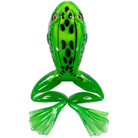 Broasca siliconica LIVETARGETFREESTYLE FROG UNRIGGED 5cm, Green/Yellow, 4 buc/plic