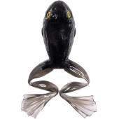 Broasca siliconica LIVETARGETFREESTYLE FROG UNRIGGED 6cm, Black/Black, 3 buc/plic