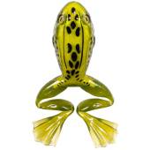 Broasca siliconica LIVETARGETFREESTYLE FROG UNRIGGED 7.5cm, Moss/Yellow