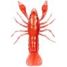 Rac siliconic LIVETARGET CRAWFISH UNRIGGED 9.7cm, Red/Red, 5 buc/plic