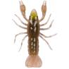 Rac siliconic LIVETARGET CRAWFISH UNRIGGED 7.1cm, Tan/Yellow, 6 buc/plic