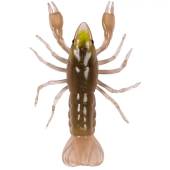 Rac siliconic LIVETARGET CRAWFISH UNRIGGED 9.7cm, Tan/Yellow, 5 buc/plic