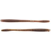 Vierme siliconic LIVETARGET Straight Tail Worm 14cm, Brown/Black, 10buc/plic