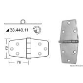 Balama inox finisat OSCULATI 38.440.11, 2x152x76mm