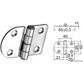 Balama inox finisat OSCULATI 38.441.69, 2x65x40mm