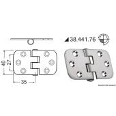 Balama inox finisat OSCULATI 38.441.76, 2x70x39mm