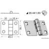 Balama inox finisat OSCULATI 38.441.80, 2x60.4x38.1mm