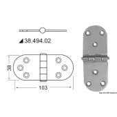 Balama inox finisat OSCULATI 38.494.02, 2x103x38mm