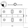 Balama inox finisat OSCULATI 38.814.03, 2x80x50mm, bulk 2 bucati