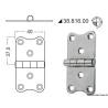 Balama inox finisat OSCULATI 38.816.00, 2x75x40mm