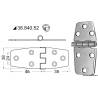 Balama inox finisat OSCULATI 38.840.52, 2x88x38mm