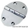 Oval hinge 78x56 mm stud mounting 3 mm