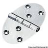 Oval hinge 56x90 mm stud mounting 2 mm