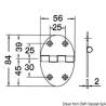 Oval hinge 84x56 mm stud mounting 2 mm