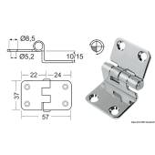 Balama inox OSCULATI 38.441.55, 57x37x10 mm