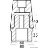 Anod de zinc pentru axul elicei, 60 mm