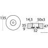 Hidden mounting zinc anode Ø 135 mm