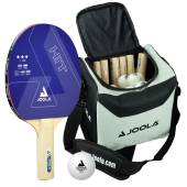 Set tenis de masa JOOLA geanta, 14 palete, 30 de mingi