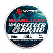 Fir textil NYTRO SUBLIME X8 SINKING FEEDER BRAID 0.10mm, 150m