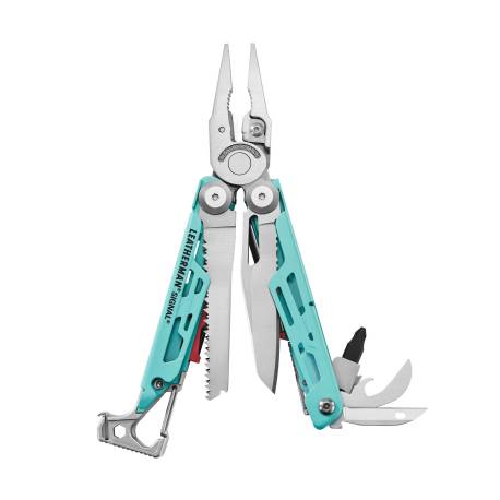 Unealta multifunctionala LEATHERMAN Signal Aqua Stainless, 19 functii