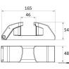 Ghidaj tip Crab cu cama, inox AISI316, linie Ø 20 la 30mm