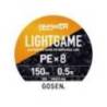 Fir textil GOSEN Answer Light Game PE X8 Cocktail Yellow 150m, 0.117mm, 5.4kg